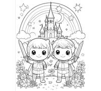 "Heroes of the Magic Kingdom" - A Coloring Adventure: A Fantasy Coloring Book for Kids Ages 2-4