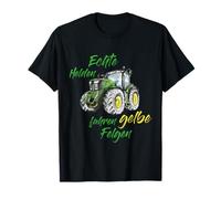 Héroes Reales Conducir Llantas Amarillas John Tractor Trekker Deere Camiseta
