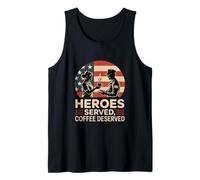 Heroes Served Coffee Mereced VA Nurse Camiseta sin Mangas