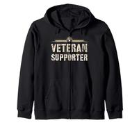 Heroes Veteran Supporter Orgulloso Soldado Oficial Militar Papá Sudadera con Capucha