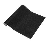 HEROFFIX Película Adhesiva Autoadhesiva para Automóvil Mate De Carbono con Diseño De Flores Negras 200x30cm Cubierta De Vinilo 5.5mil Pet 1 Pc Universal