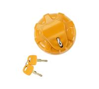 HEROFFIX Tapón De Gasolina Con Cerradura Para Excavadora para Kato Con 2 Llaves Tono Plateado Rojo Amarillo