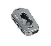 HEROKIKJAWD Funda Motocicleta Carcasa Metal CNC Cubierta Llav PARA F900R F900XR F900 R XR Protector De Llave CNC Para Motocicleta, Funda Decorativa Para Remota Inteligente(F900XR-Gray)