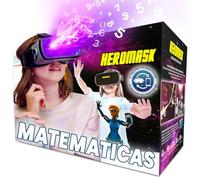Heromask Gafas VR Niños 5-12 Años · Juego Matemáticas en Realidad Virtual | Cálculo mental y tablas de multiplicar jugando en VR. Compatible iPhone/Android. Regalo original niños y niñas