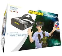 Heromask Idiomas: Gafas Virtuales + Juegos (5-12 años) - Regalo Que motiva a Aprender inglés, Chino y Otros Idiomas Mientras Juega a Videojuegos de Realidad Virtual