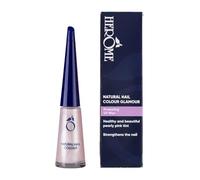 Herome - Esmalte Uñas Color Rosa Natural, 10 ml | Estilo Glamour, Efecto Fortalecedor, Ideal Manicura Francesa, Evita el Desgarre de las Uñas, PintaUñas Nude
