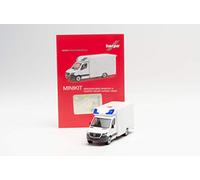 Herpa 013826 H0 Mercedes Benz Minikit Sprinter 18 Fahrtec RTW (Nueva construcción), Color Blanco