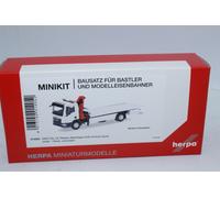 Herpa 014052 Minikit Man Tgm Plataforma Remolque Camión + Grúa 1:87 Nuevo Ovp H0