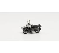 herpa 053433-006 MZ 250 - Moto de Dos Ruedas con Carro de Color Plateado y Negro en Miniatura, para Manualidades y como Regalo