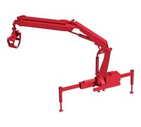 herpa 054140 - Grúa de Carga X-Hiab 232 E-3 con Pinza, Color Rojo en Miniatura, para Manualidades y como Regalo