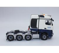 Herpa 071376 Tekno Camión Schwerlastzug Wasel MB Arocs SLT 4 Ejes 1:50, Blanco