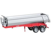 Herpa 076036-002-Carnehl-Round Body Trailer 2a vehículo, Color Rojo (076036-002)