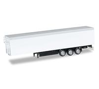 Herpa Miniaturmodelle GmbH- Herpa 076111-002 Piso móvil Remolque 3a, chasis, vehículo, Negro, Color