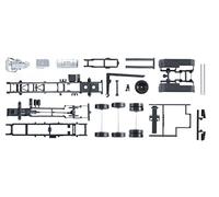 herpa 084277-Chasis de camión Mercedes-Benz Actros con vehículo cinemático rodante, 2 Piezas, Small/Medium (084277)