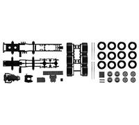 Herpa 084345 - Chasis Mercedes-Benz Actros SLT Tractor de 4 Ejes para Trabajo Pesado