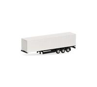 Herpa 086158 - Remolque 3 Ejes 40ft Contenedor, 2 Piezas - Nuevo