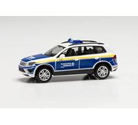 Herpa 096621 Volkswagen VW Touareg THW OV Bochum Coche Miniatura Pequeño Modelo Coleccionable Detallado, Multicolor