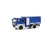 herpa camión Miniatura Man TGM vehículo multifunción Lona THW, Miniatura a Escala 1:87, Pieza de colección, Fabricado en Alemania, plástico.