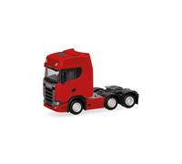 Herpa 307543-005 - 1/87 Scania CS 20 HD Tractor De 3 Ejes (6x2), Rojo - Nuevo