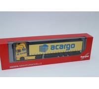 Herpa 314763 Scania CS 20 HD Remolque Con Lonas Acargo 1:87 H0 NUEVO OVP