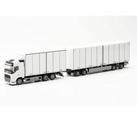 Herpa 315302 - 1/87 Volvo Fh Gl. 2020 Schwedencombi, Blanco - Nuevo