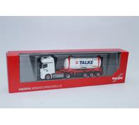 Herpa 316002 MB Actros Bigspace 18 Camión Con Contenedor Talke 1:87 H0 NUEVO