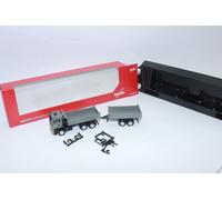 Herpa 316255 MAN TGS NN Camión Volquete Remolque Gris Amarillo 1:87 H0 NUEVO OVP