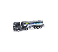 Herpa 316514 - 1:87 Scania CR20 HD Lebensmittelchromtank-Sattelzug" Tank Expert"