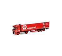 Herpa 318860 - 1/87 MB Actros Streamspace Remolque Con Lona "Riga Mainz"