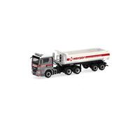 herpa Camión en Miniatura Man TGS TN semirremolque volquete Herzer (Austria), a Escala 1:87, Pieza de colección, Fabricado en Alemania, plástico