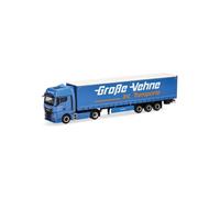 Herpa Modelo reducido camión Man TGX GX tráiler lonado Große-Vehne, Miniatura a Escala 1:87, Pieza de colección, Made in Germany, plástico