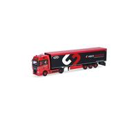 Herpa Camión en Miniatura Man TGX GX semirremolque Piso móvil Helo-Logistik, Miniatura a Escala 1:87, Pieza de colección, Made in Germany, plástico