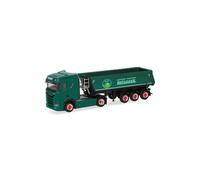Herpa Miniatura del camión Scania CS 20 ND semirremolque con bañera Redonda Latussek, Escala 1/87, maqueta de colección, modelismo, Modelo alemán, Figura plástico