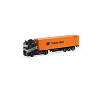 Herpa Miniatura del camión Volvo FH GL 2020 tractora con contenedor Patrick Heim/Hapag Lloyd, Escala 1/87, maqueta de colleción, modelismo, Modelo aleman, Figura plástico