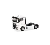 Herpa Miniatura del camión Man TGX GN Cabeza tractora 2 Ejes, Blanco, Escala 1/87, maqueta de colección, modelismo, Modelo alemán, Figura plástico