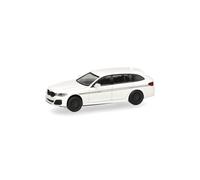 herpa Coche en Miniatura BMW Alpina B5 Touring, Blanco, a Escala 1:87, Pieza de colección, Fabricado en Alemania, Modelo de plástico