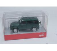 herpa Coche en Miniatura Mercedes-Benz Clase G (W465), Escala 1:87, Pieza de colección, Modelo de plástico, Color: Verde Esmeralda Metalizado