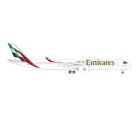 Herpa 538206 - 1/500 Emirates Airbus A350-900 - A6-EXA - Nuevo