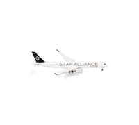 Herpa Miniatura del avión Thai Airways Airbus A350-900 Star Alliance, Escala 1/500, Modelo prefabricado, maqueta de colección, modelismo, avión sin Soporte, Figura Metal