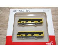 Herpa Miniaturmodelle GmbH Other License Herpa 558631 Scenix-Autobús del Aeropuerto-Set de 2, Multicolor