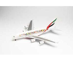 herpa 571692 Emirates Airbus A380 Year of Tolerance Modelo Avión, Modelado, Miniatura, Coleccionable, Multicolor