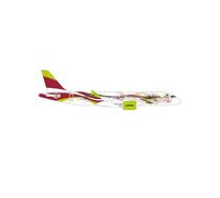 herpa Avión en Miniatura airBaltic Airbus A220-300 50th A220 - YL-ABX, a Escala 1:200, Pieza de colección, Modelo sin Base, Metal