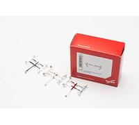 Herpa 6 Soportes para lámpara con Luces de señalización, Fiel a Escala 1:87, Modelo de camión, decoración, Accesorios para Modelos en Miniatura de plástico, Color: Cromo