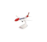 Herpa Miniatura del avión Edelweiss Air Airbus A320, Escala 1/200 - Snap-Fit, maqueta de colección, modelismo, avión con Soporte, Figura plástico