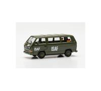 VW T3 Bus Isaf Herpa Miniatura del Coche VW T3 Bus Isaf, Escala 1/87, maqueta de colleción, modelismo, Modelo aleman, Figura plástico