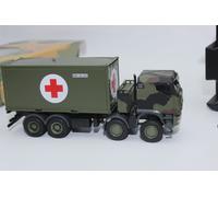 Herpa 747219 Iveco Trakker 8x8 Con 20ft. Contenedor 4 Ejes Militar 1:87 H0 Neu