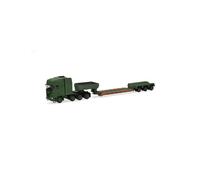 Herpa Miniatura del camión Scania CR 20 HD tráiler de Cama Baja Danish Army (DK), Escala 1/87, maqueta de colección, modelismo, Modelo alemán, Military, Figura plástico