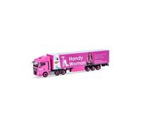Herpa 954600 - 1/87 Man Camión Modelo Tgx Xlx Caja-Semiremolque "Handywoman" -