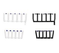 herpa Accesorio 80 Luces de señalización Azul Transparente con Bases Negras y Blancas, 20 Grandes y 20 pequeñas, a Escala 1:87, Modelo en Miniatura, plástico