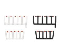 herpa Accesorio 80 Luces de señalización Naranja Transparente con Bases Negras y Blancas, 20 Grandes y 20 pequeñas, a Escala 1:87, Modelo en Miniatura, plástico